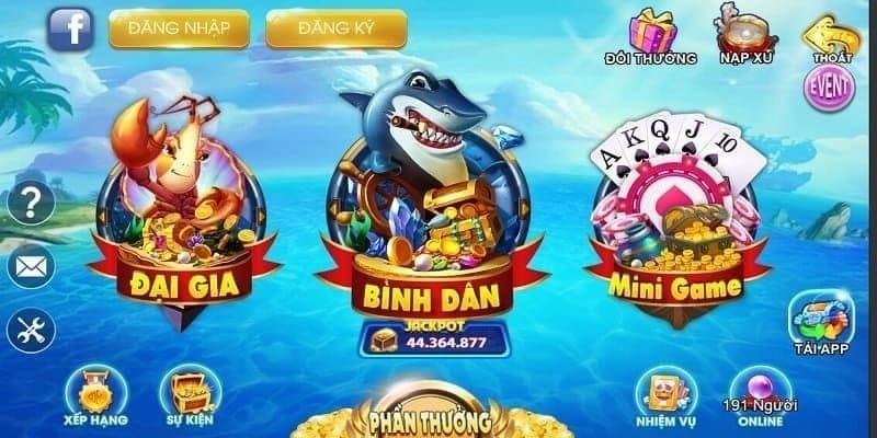 Bắn cá đổi thưởng Thần Tài hấp dẫn, thu hút nhiều người chơi