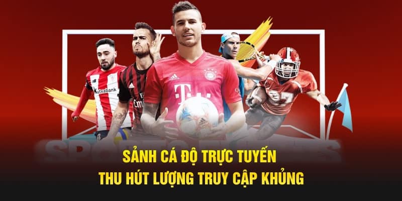 Sảnh cá độ trực tuyến thu hút lượng truy cập khủng